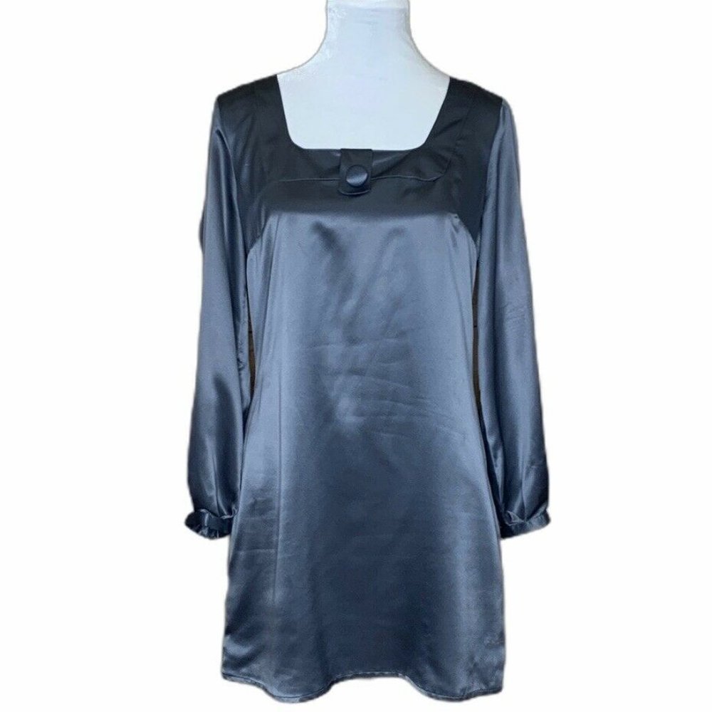 Mixit Womens Long Sleeve Short Shift Dress Size M
